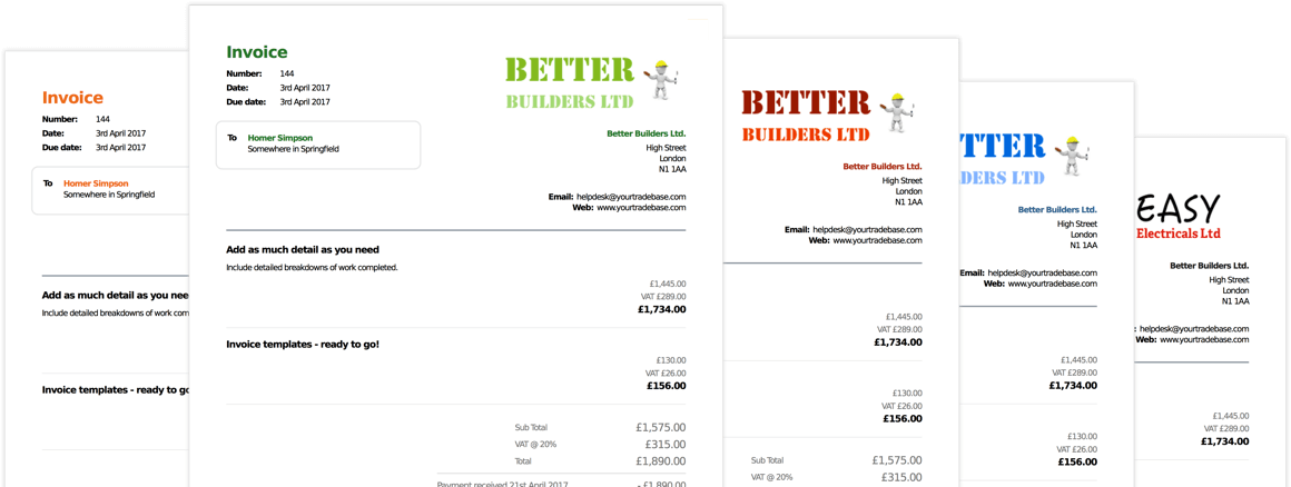 Invoice templates